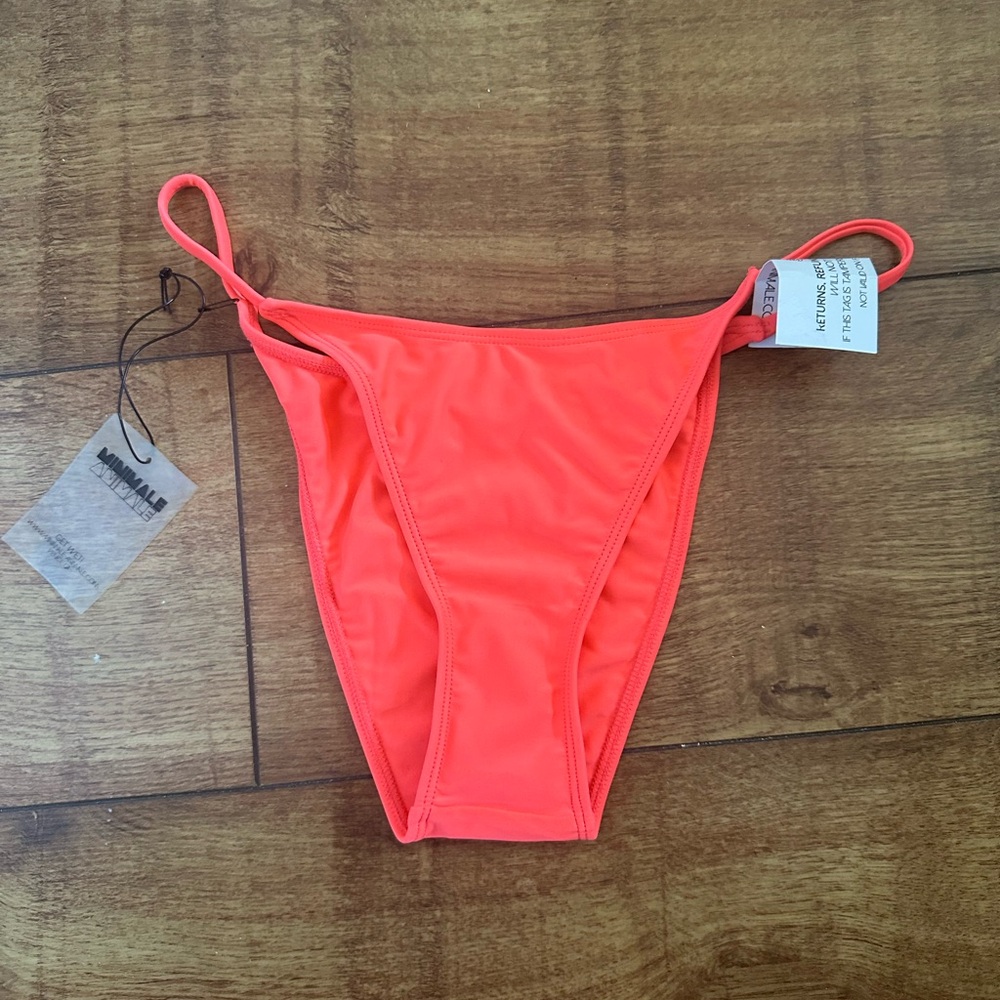 MINIMALE ANIMALE Women's Neon coral Bikini Bottom